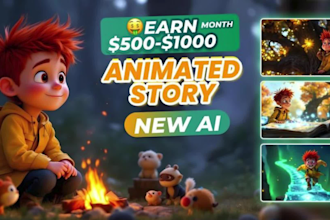 create a high retention ai animated explainer video for channel monetization