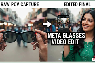 edit meta rayban glasses videos, pov, ai glasses, editing, design