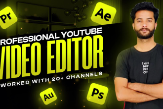 do professional youtube video editing and post production