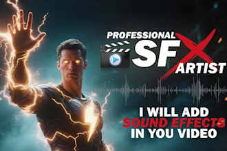 add sound effects or background music to your video or audio