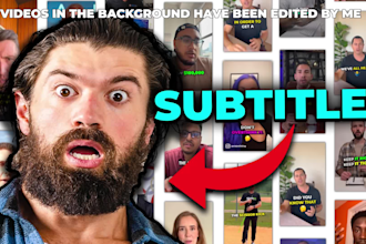 add subtitles, captions like alex hormozi for social media