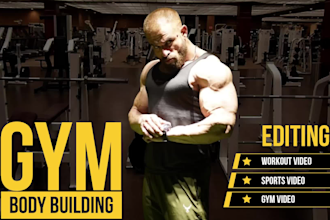 edit your gym, sports, workout videos with high quality