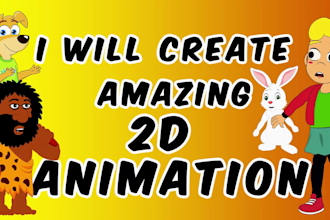 create amazing proffessional 2d animation
