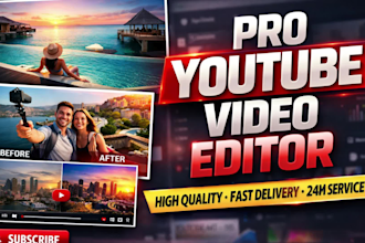 do cinematic travel vlog editing, luxury lifestyle and drone video editor