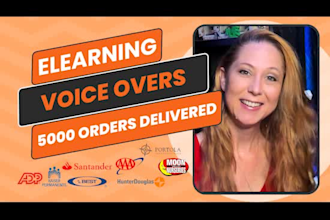 record your elearning, online training course, female voiceover