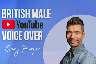 be your british male youtube video voice over narrator