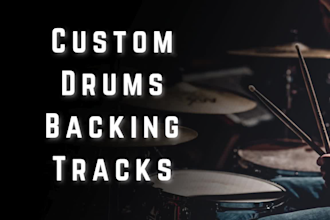 produce custom drum backing tracks for clinic or masterclass