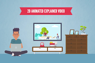 create 2d animated explainer sales video