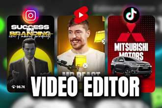 do instagram reels, tiktok videos, viral faceless youtube shorts and video ads