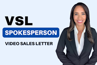 be your video sales letter spokesperson