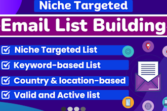 do niche targeted email list building for email marketing