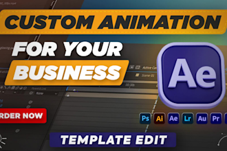 edit any after effects templates to customise your video