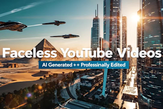 create a faceless ai youtube video with a script, voiceover, and editing