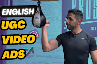 be your male ugc video content creator for ads in english