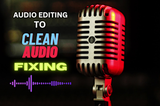 professionally edit and enhance audio from your video files and podcasts