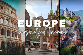 plan your personalized travel itinerary to anywhere in europe