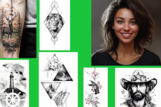 draw a custom tattoo design