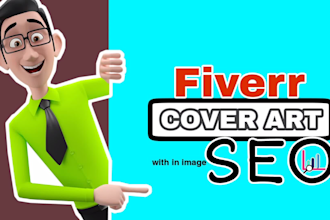 design excellent fiverr gig image, thumbnail, with in image SEO