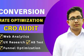 audit your website cro conversion rate optimization using ga4, hotjar or clarity