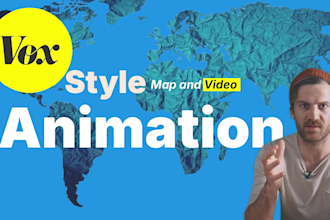 create vox and johnny harris style motion graphics map explainer videos