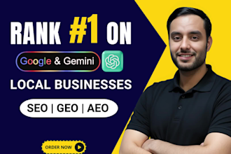 do monthly local SEO with aeo, GEO, and aio for google and ai search results