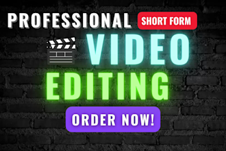 do video editing for instagram reels, youtube shorts and tiktok short form video
