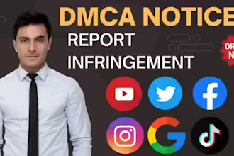 remove defamatory copyright  fb,yt,insta,tiktok,twitter,reddit content by dmca