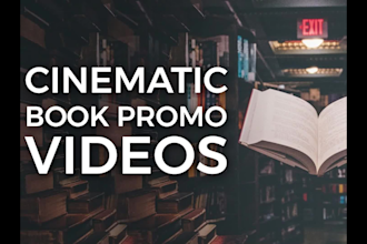 produce a captivating cinematic book trailer promo for you