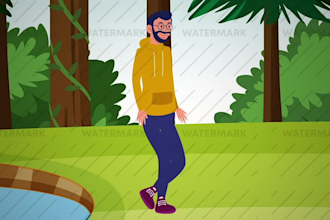 do simple custom gif animation or lottie animation