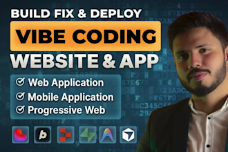 fix and develop your vibe coding apps and web platforms