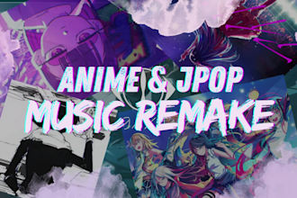 remake anime and jpop instrumental track for song cover