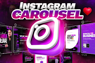 design an attractive, creative carousel post for your instagram