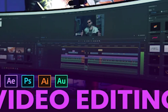 do professional video editing for youtube, facebook and website