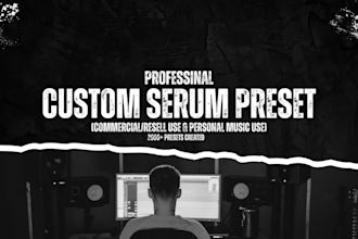 make a custom serum presets for you in 24 hours