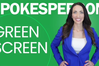 be your spokesperson on green screen