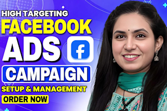 setup, manage facebook ads, fb meta ads, shopify ads campaign for leads or sales
