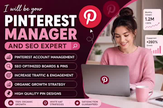 be your pinterest manager and SEO expert