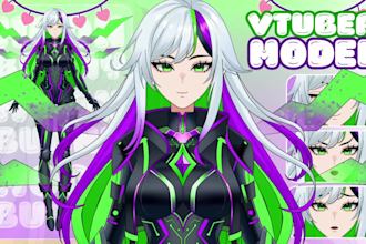 design and rigging high quality live 2d vtuber model