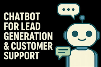 create a chatbot for lead generation and customer support
