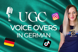 create an authentic german voice over for your ugc video