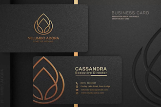 do luxury and premium quality business card design