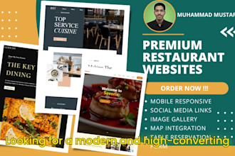 build a responsive restaurant website with online ordering and chatbot
