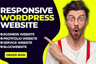 build business website, personal portfolio website, landing page or blog