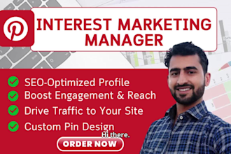 be your pinterest manager for growth, SEO and viral pin
