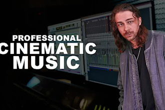 produce a cinematic music for your movie film video