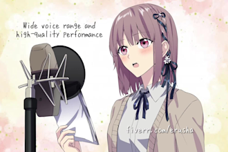 be your anime style voice actress using various voices