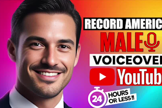 give you a deep american male cash cow youtube video voice over