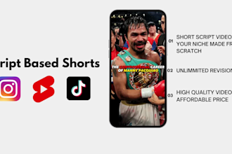 make script based youtube shorts from scratch