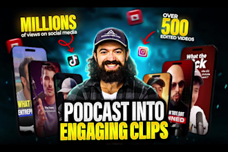 edit your podcast into engaging short form video clips