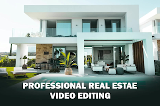 do luxury real estate walkthrough and home tour video editing